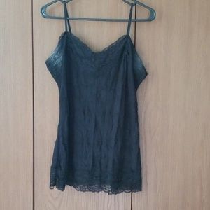 Black lace tank top